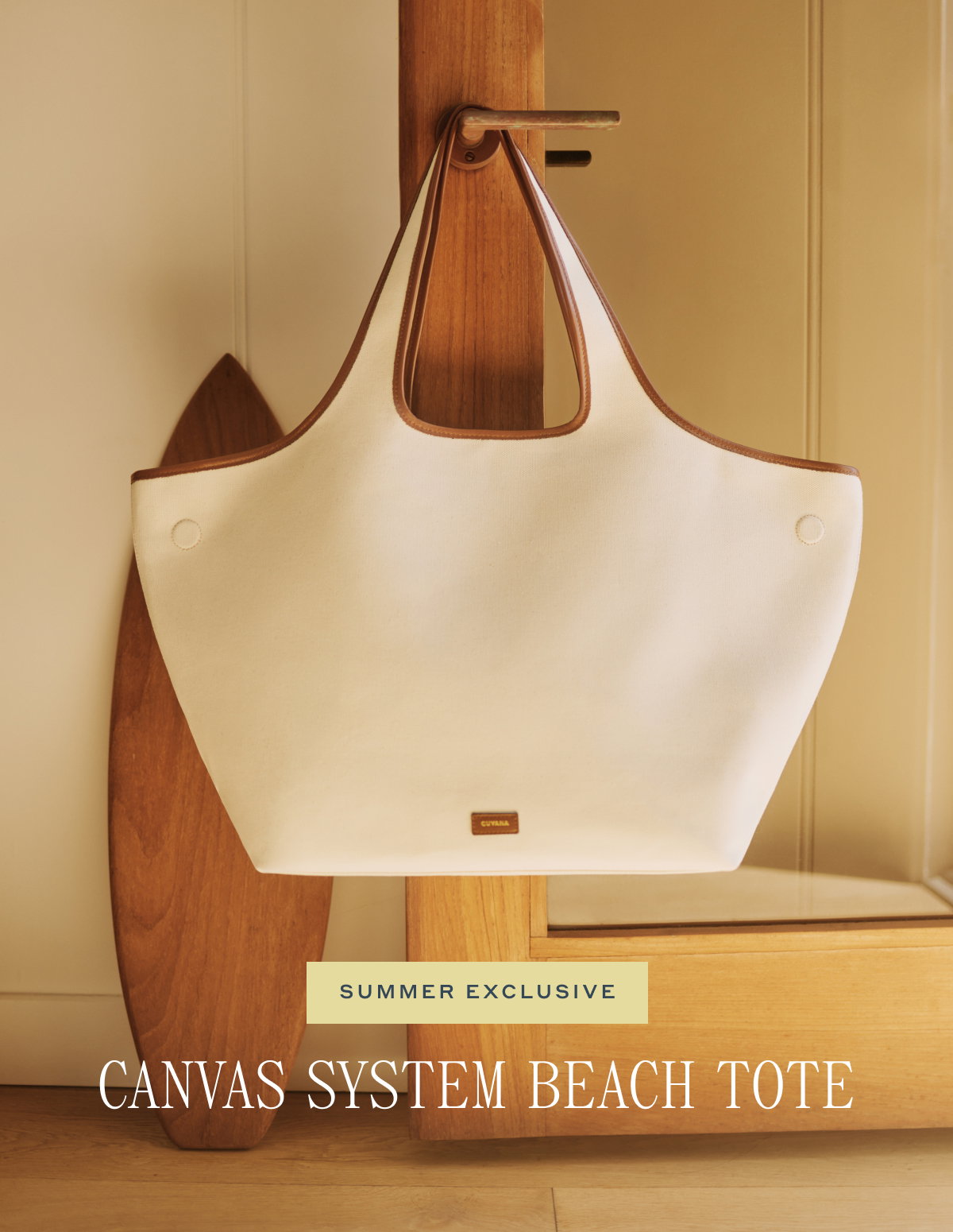 SUMMER EXCLUSIVE CANVAS SYSTEM BEACH TOTE