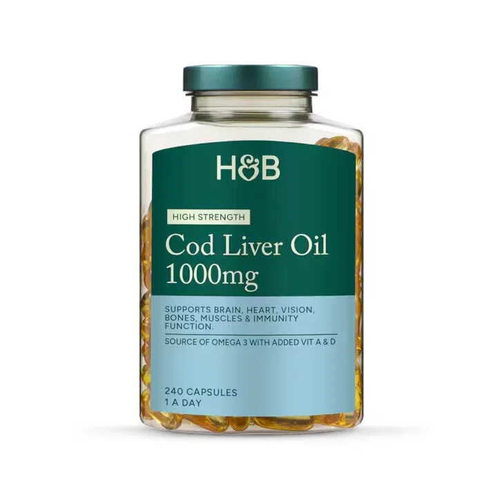 Holland & Barrett Aceite de Hígado de Bacalao 1000mg 240 cápsulas