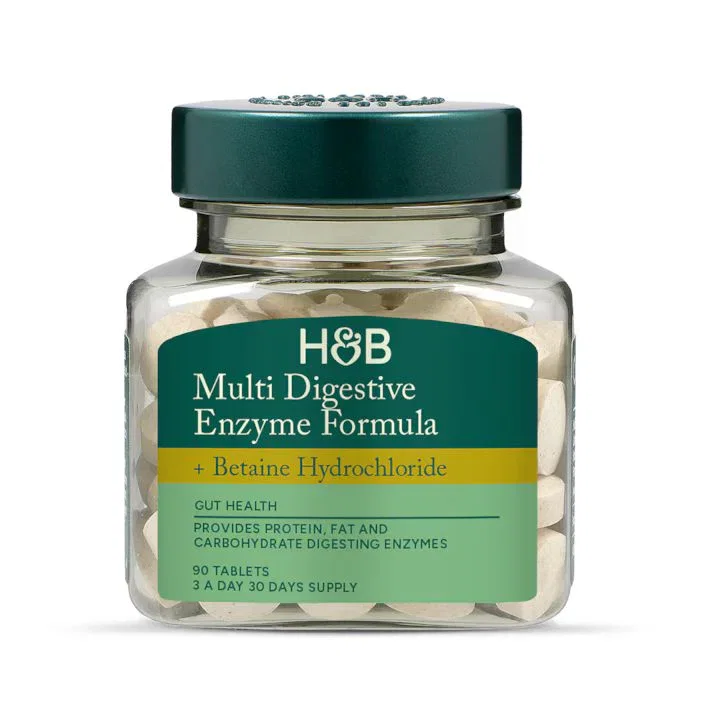 Holland & Barrett Fórmula Multienzimas Digestivas con Hidrocloruro de Betaína 90 comprimidos
