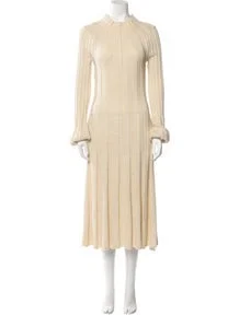 Wool Midi Length Dress