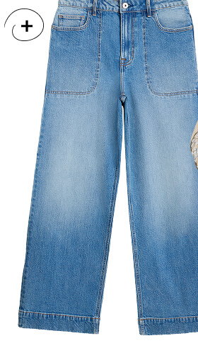Shop Tia Wide Leg Full Length Jean