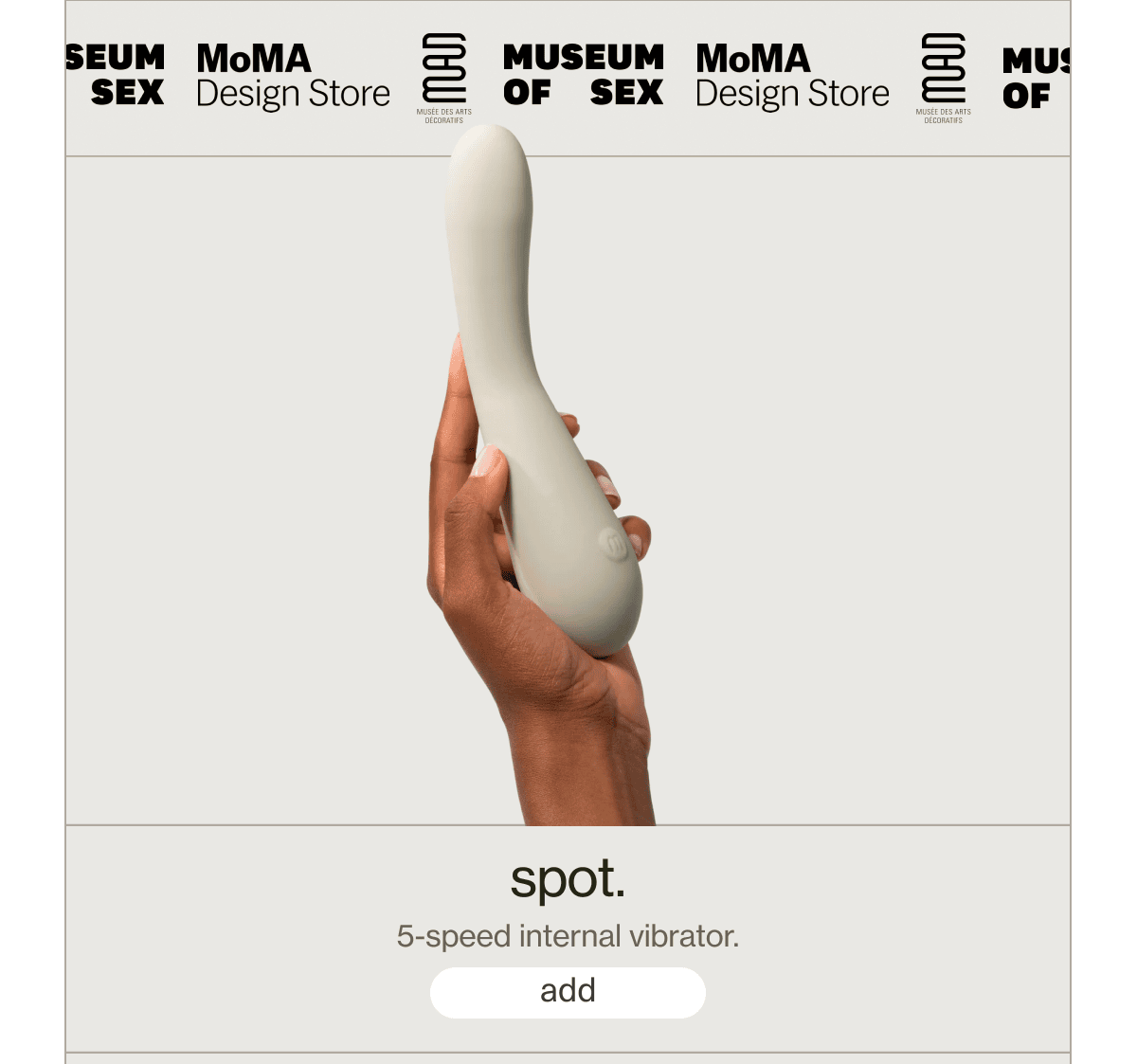 spot. | 5-speed internal vibrator. | [ add ]