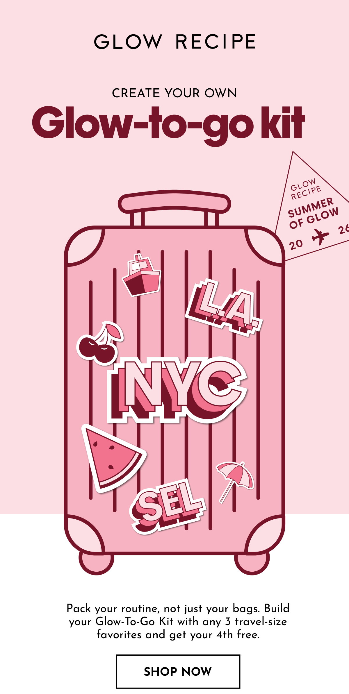 Buy 3 Travel Sizes, Get the 4th Free
