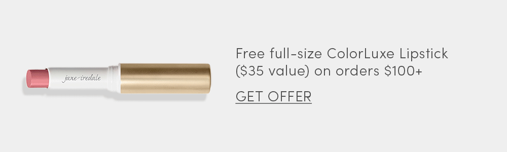 free full-size lipstick on orders $100+