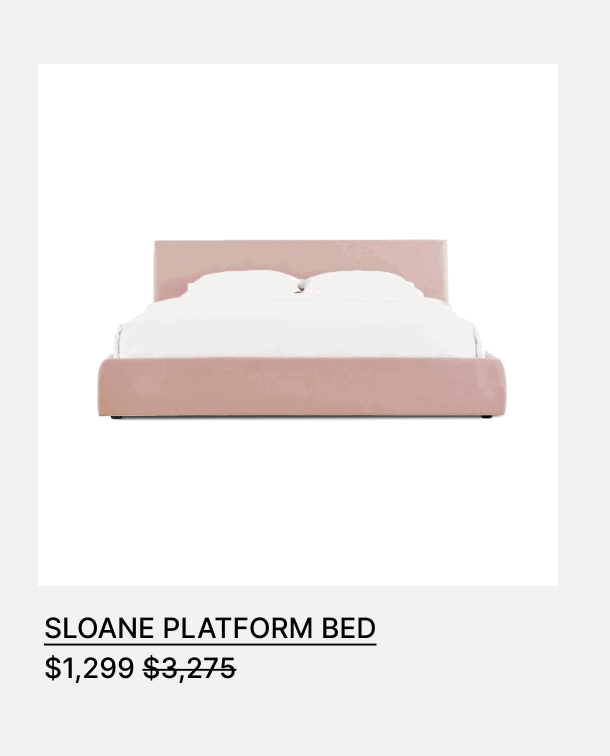 SLOANE PLATFORM BED - $1,299 - $3,275