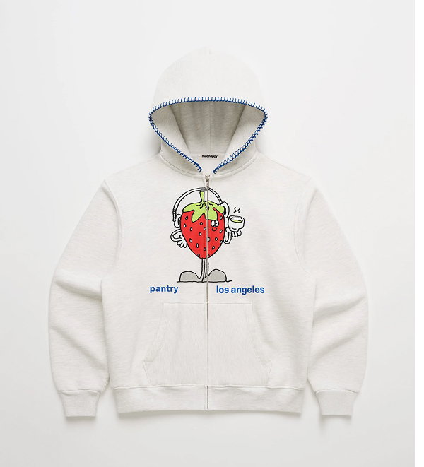 Pantry Strawberry Fleece Zip Up