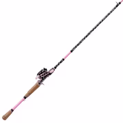 SheFish Fashion Elite Baitcast Combo - Pink - Right Retrieve
