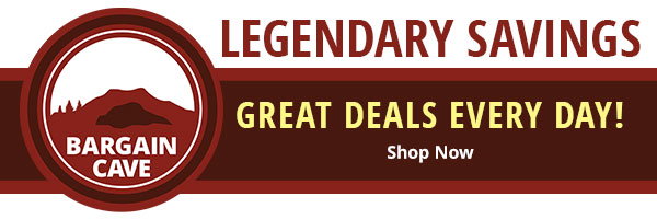 Great deals every day in the Bargain Cave!