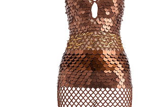 POWER MOVE SEQUIN CROCHET HALTER MAXI DRESS