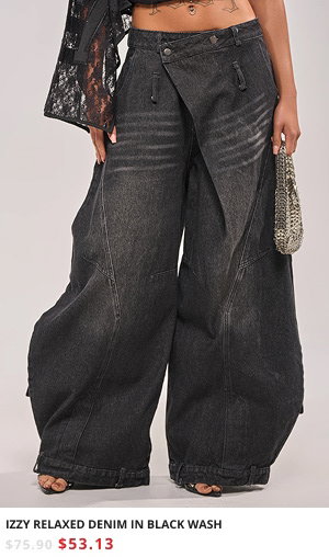 IZZY RELAXED DENIM IN BLACK WASH