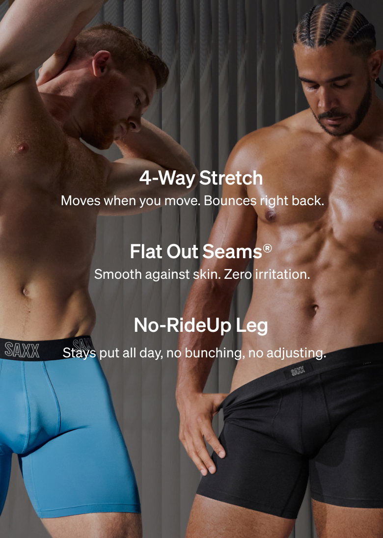 SAXX FREE: Pouchless FreeForm support.