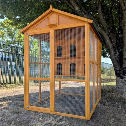 Pigeonnier en bois Huppé toit shingle vert 12 pigeons