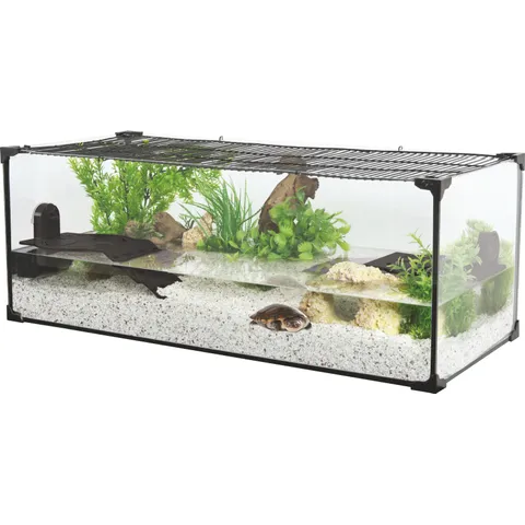 Aquarium tortue Karapas Aqua 80 Pro noir - Zolux