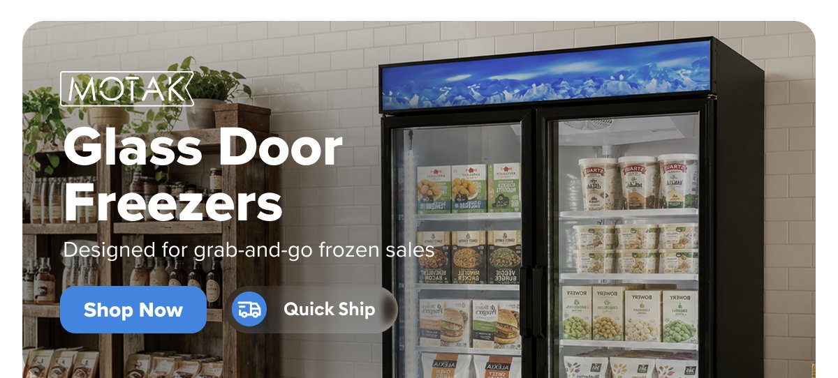 MoTak Glass Door Freezers