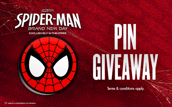 FREE COLLECTIBLE SPIDEY PIN ON SPIDER-MAN DAY
