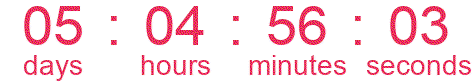 Countdown to offers ending