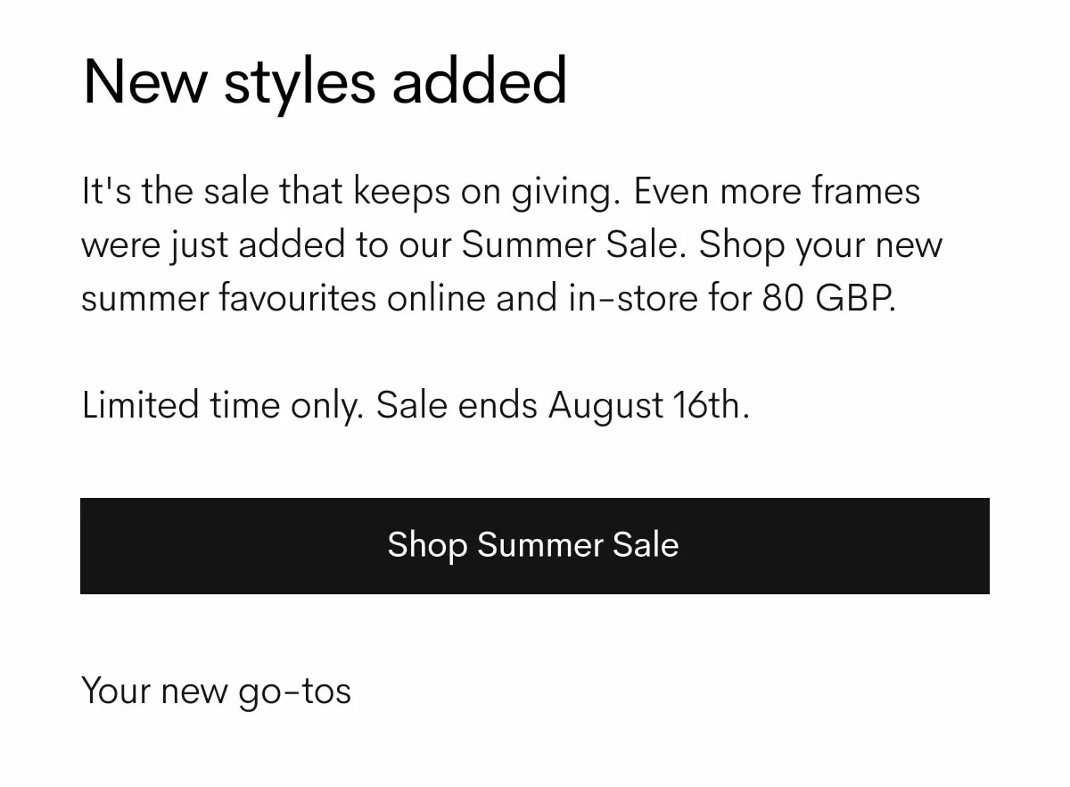 Shop Summer Sale