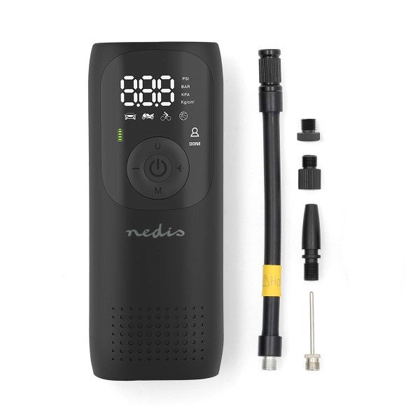 Mini compressor | Nedis (10.3 bar, Oplaadbaar)