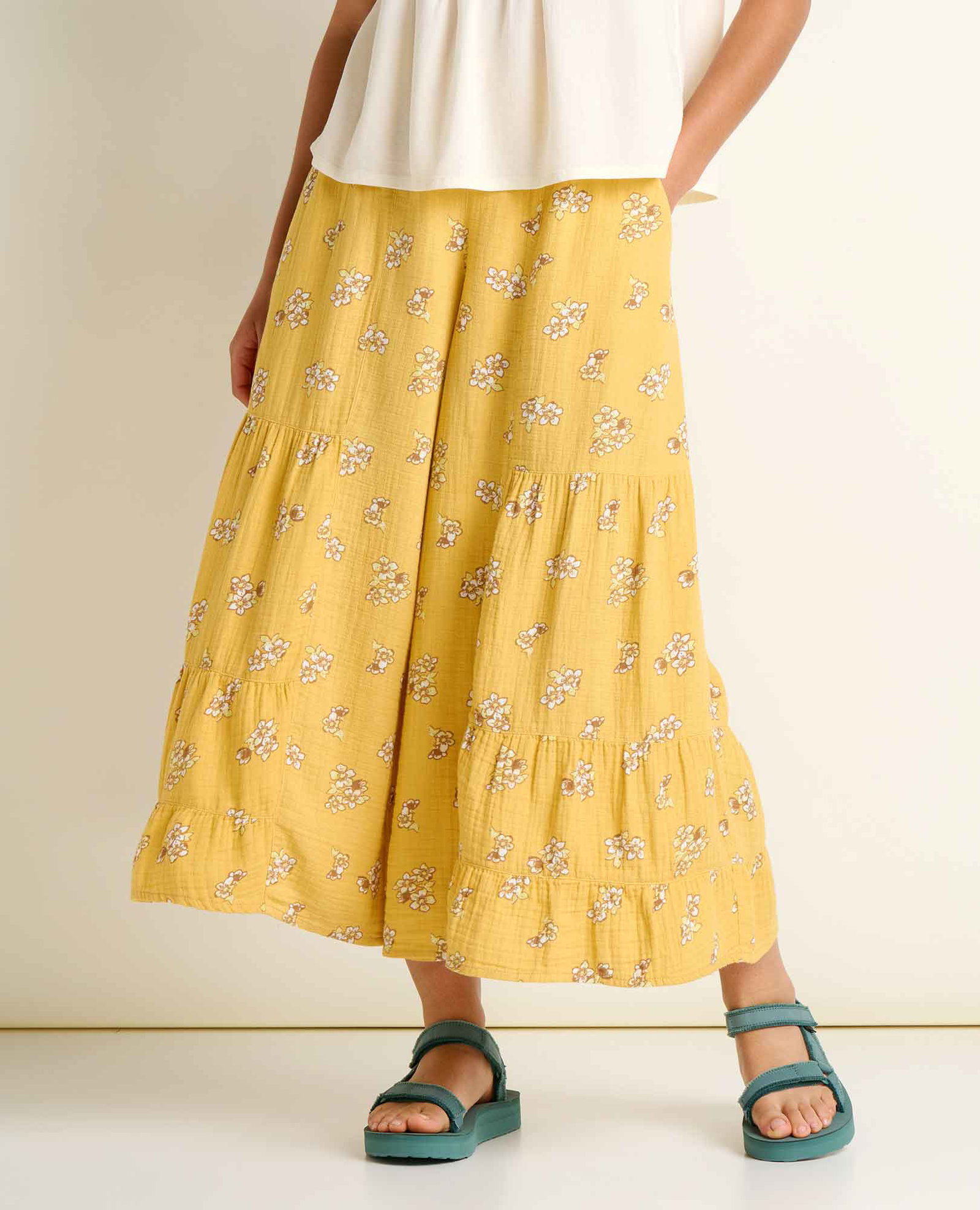 Image of Tate Double Weave Palazzo Pant