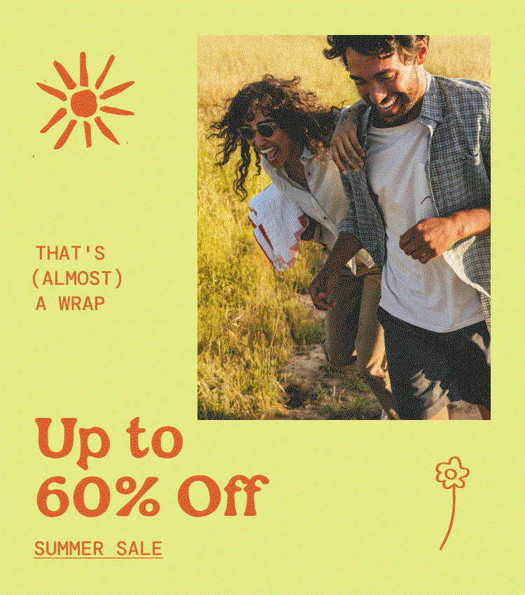 Up to 60% Off Summer Sale Ends Soon