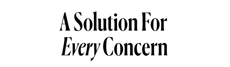 A solution for every concern.