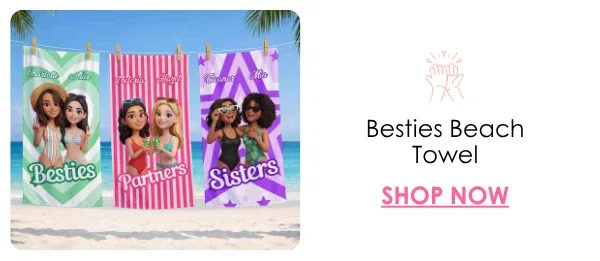 Besties Beach Towel