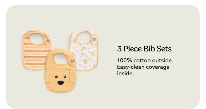 Shop 3 Piece Bib Sets