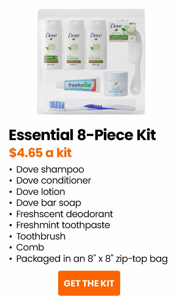 Essential 8-Piece kit. Get the kit.