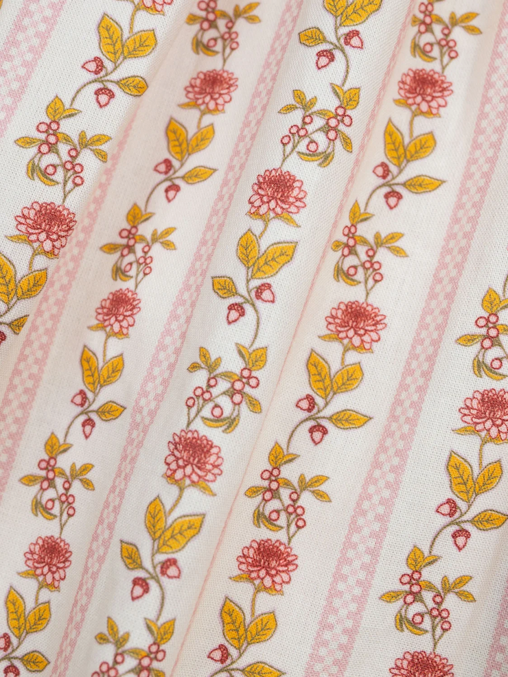 Fall Floral Stripe Bib Collar Collection
