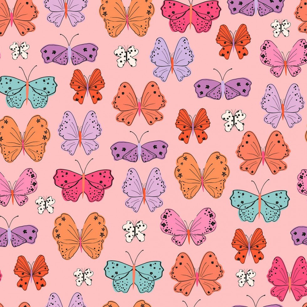 Dashwood Studio Butterfly Field Cotton Poplin