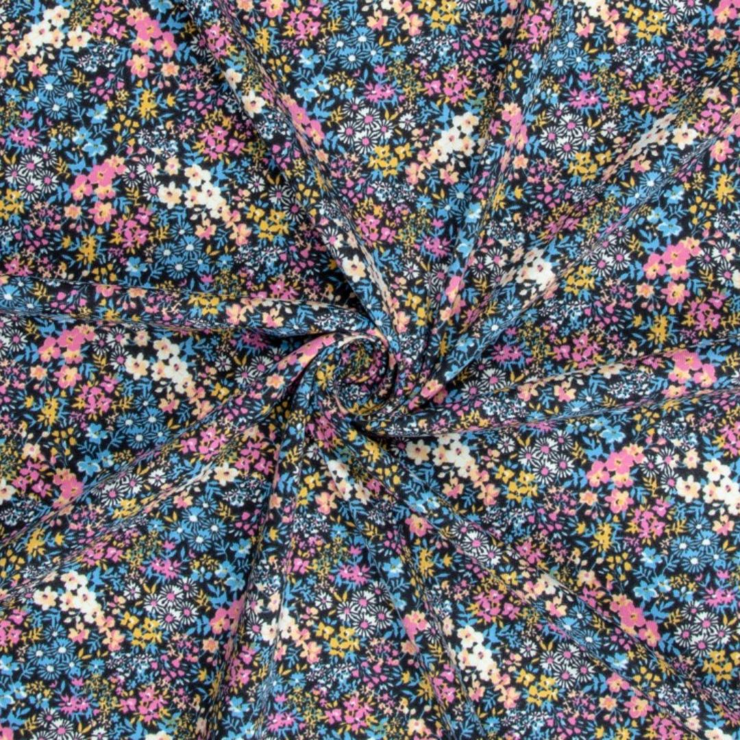 Deadstock Cotton Jersey Stretch Knit Fabric Multicoloured