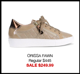 ORISSA FAWN Regular $445 SALE $249.99 ORISSA FAWN Regular $445 SALE $249.99