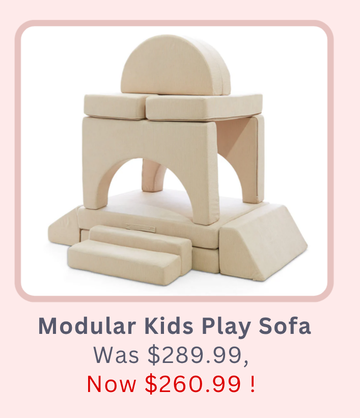 Shop Modular Kids Play Sofa - Nougat