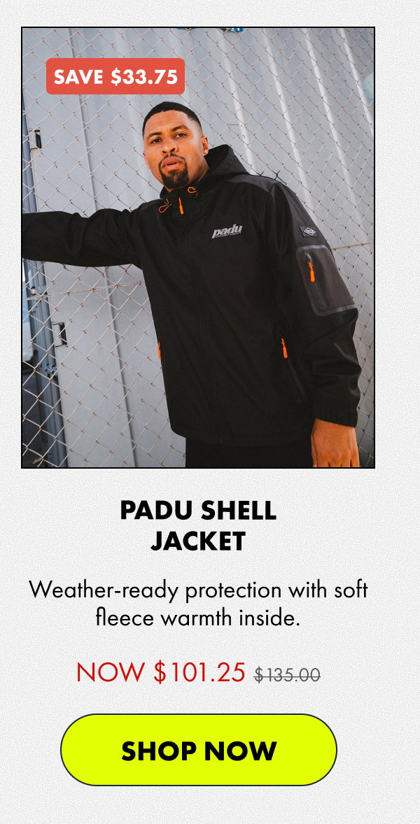 PADU SHELL JACKET | SHOP NOW 