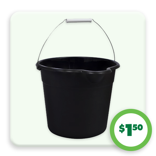 $1.50 9-qt. Plastic Buckets