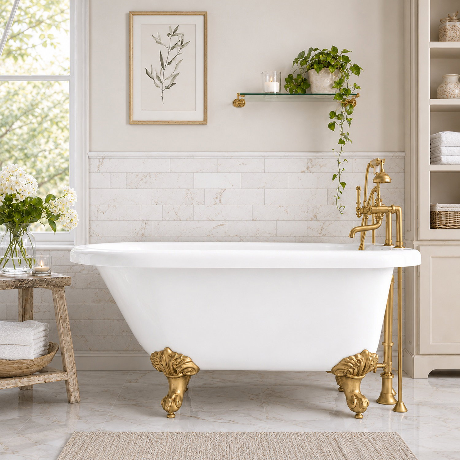 Image of Savanna II Inch Acrylic Classic Clawfoot Tub