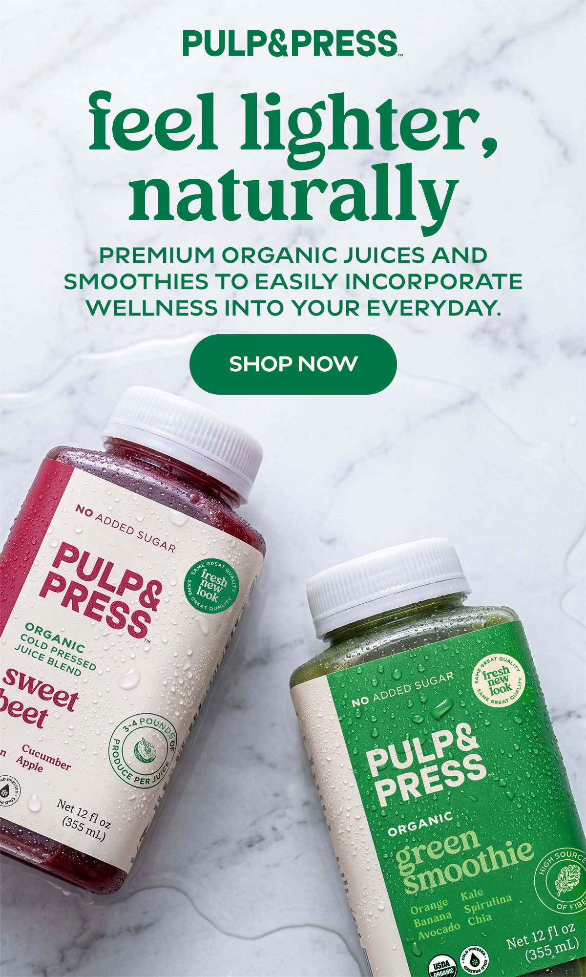 Feel Lighter, Naturally. Shop Now