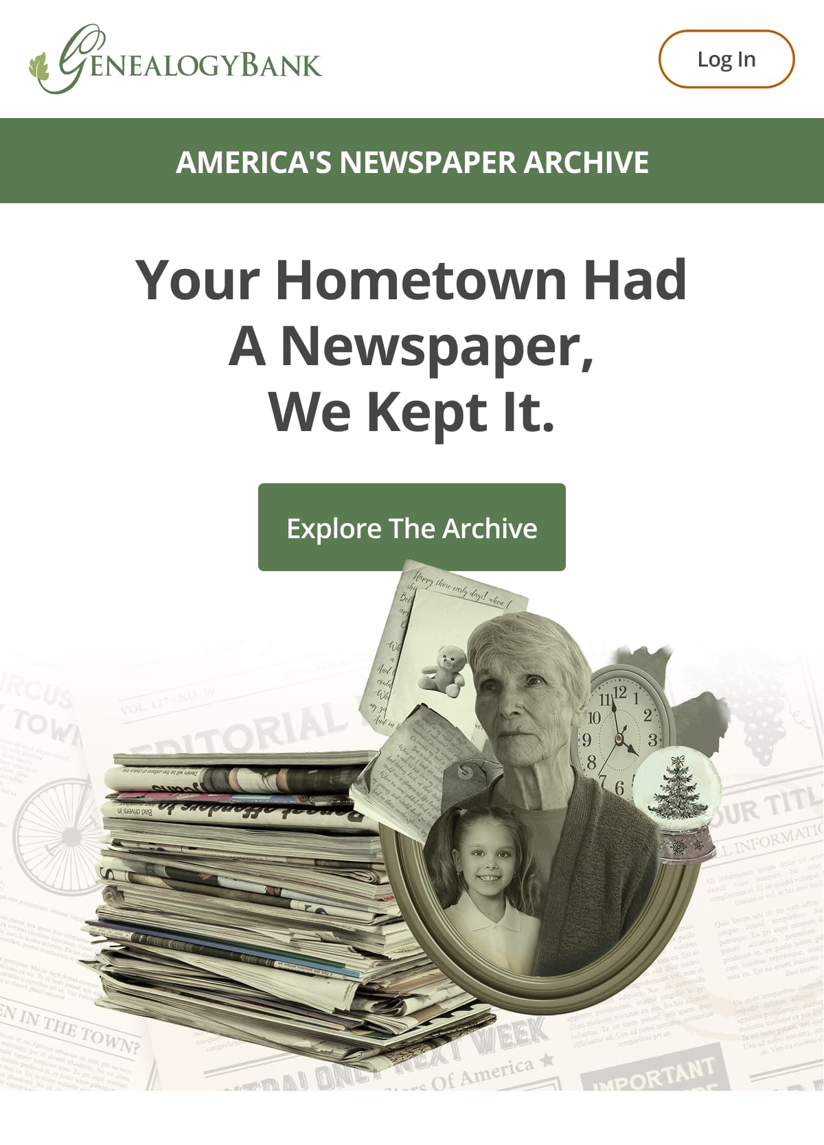Your hometown had a newspaper, We kept it.