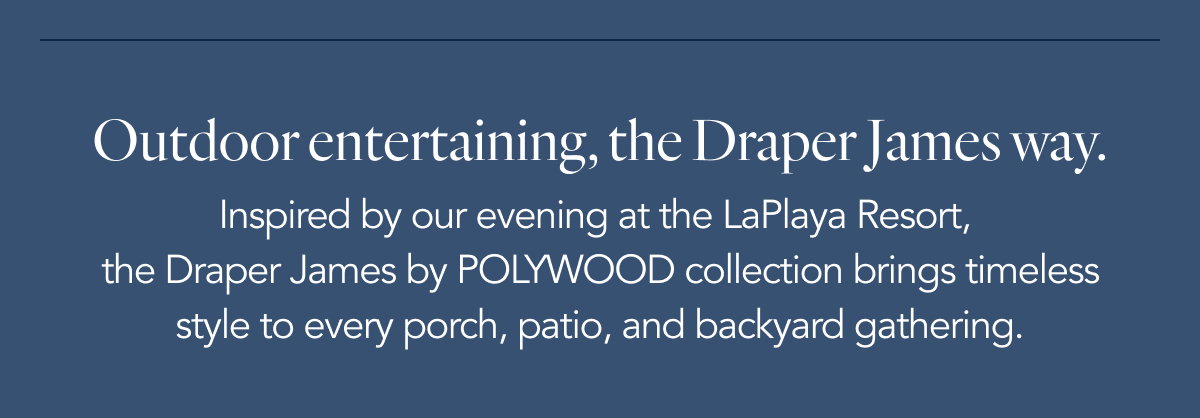 Outdoor entertaining, the Draper James way. 