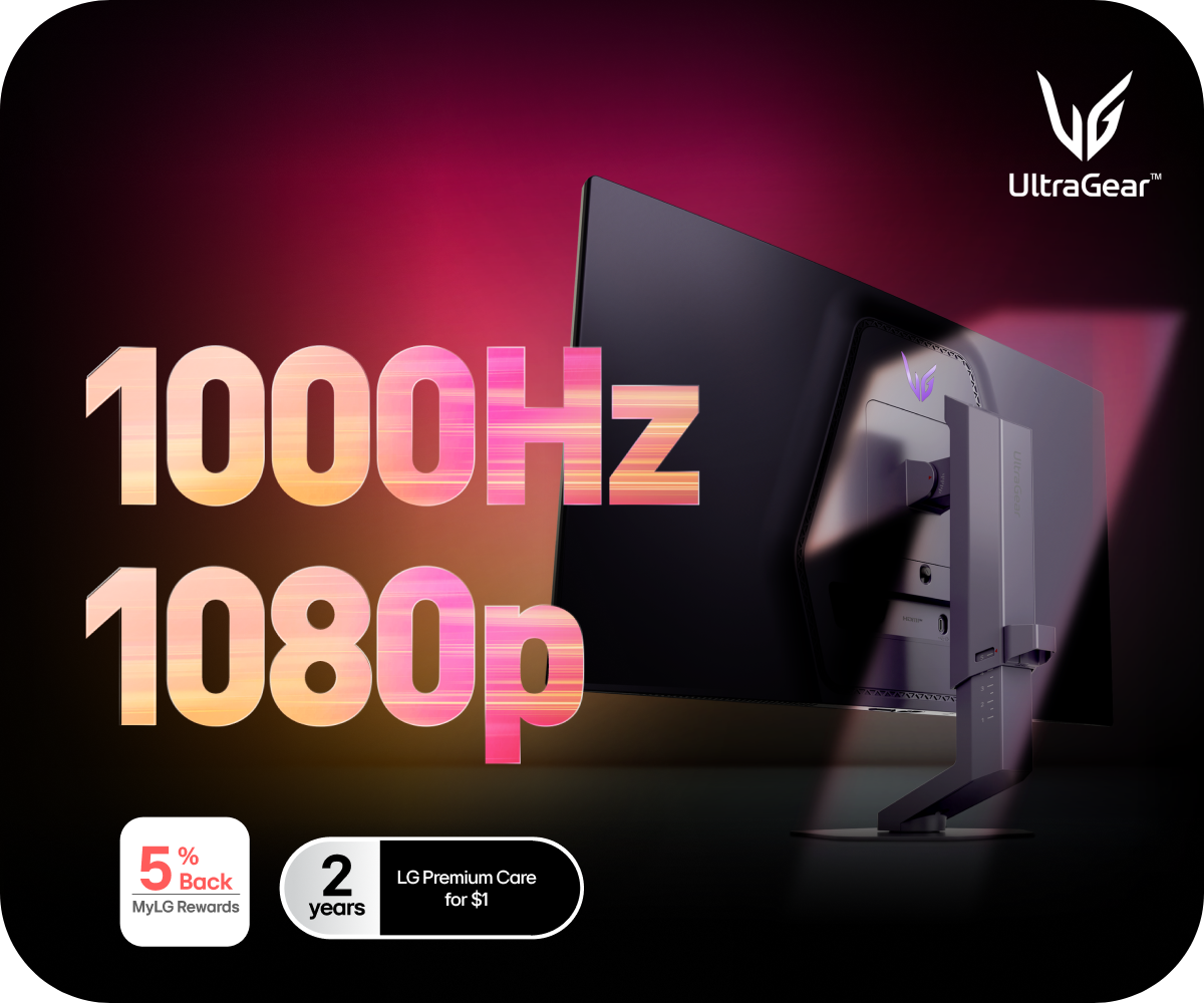 1000Hz Full HD UltraGear Monitor Image