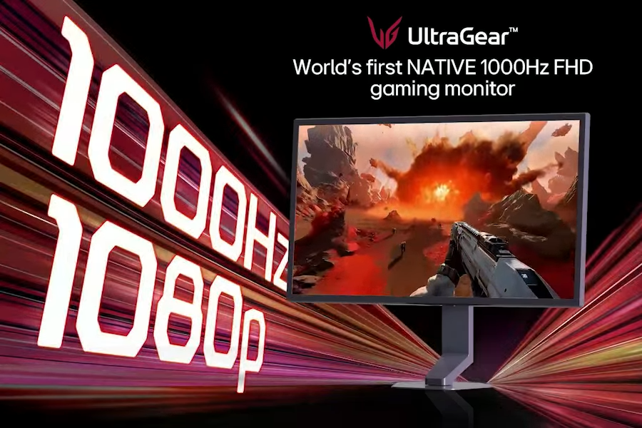 The world’s first Full HD 1080p native 1000Hz gaming monitor