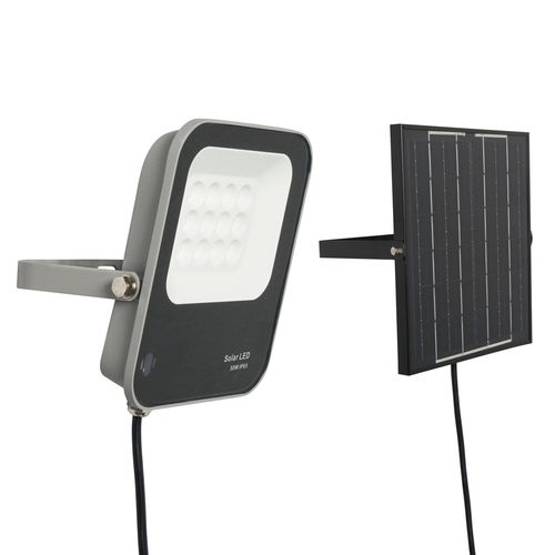 Dwight Outdoor Solar 50 Watt LED Flood Light - Grey