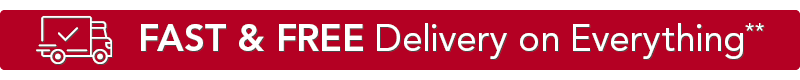 Fast and free delivery on everything** Excludes bulbs.
