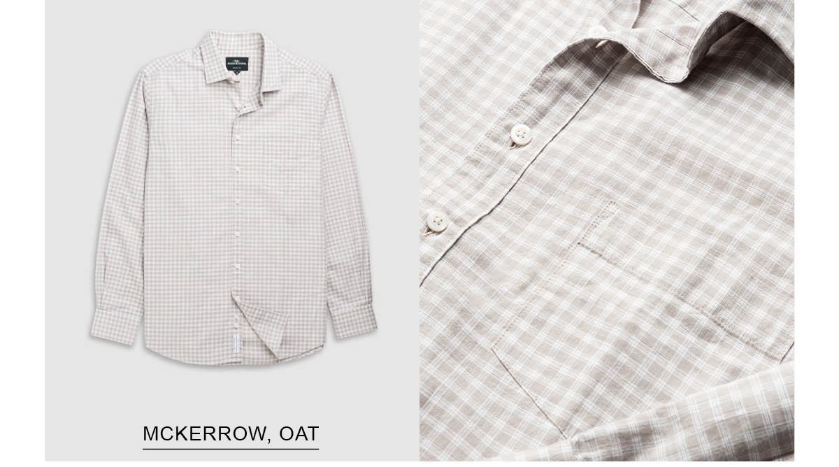 Shop Mckerrow Sports Fit Shirt, Oat online and instore at Rodd & Gunn