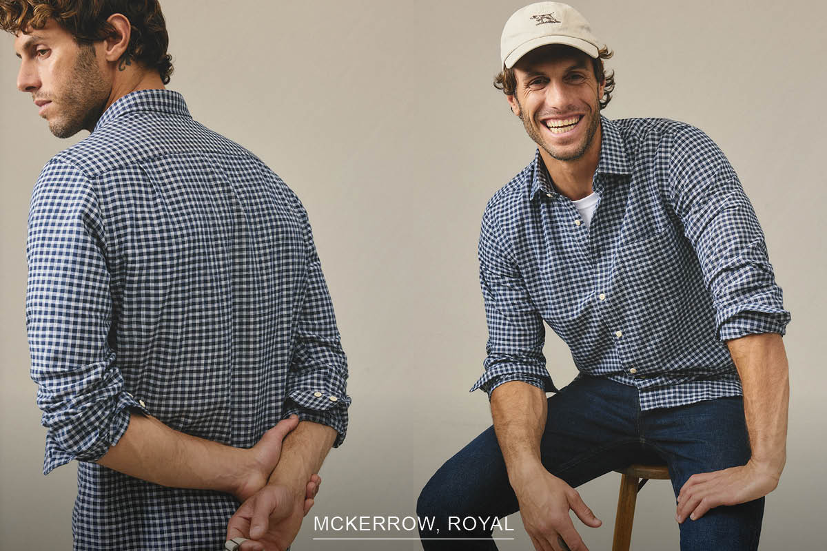 Shop Mckerrow Sports Fit Shirt, Royal online and instore at Rodd & Gunn
