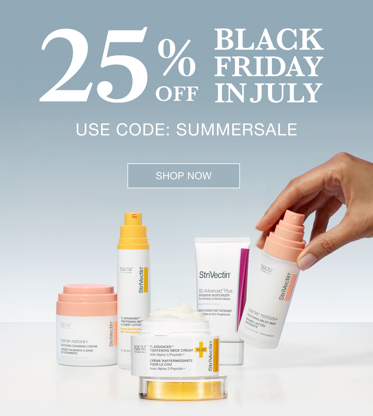 Black Friday in July 25% Off Sitewide for Strivectin Products with code SUMMERSALE