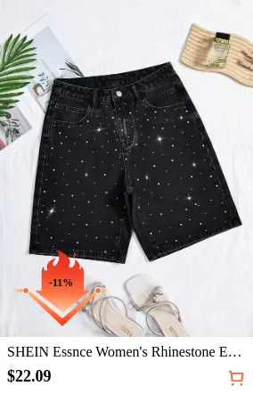 SHEIN Essnce Women s Rhinestone...
