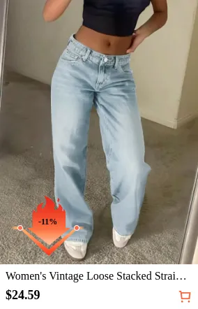 Women s Vintage Loose Stacked...