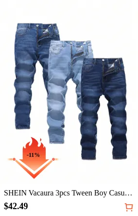 SHEIN Vacaura 3pcs Tween Boy...