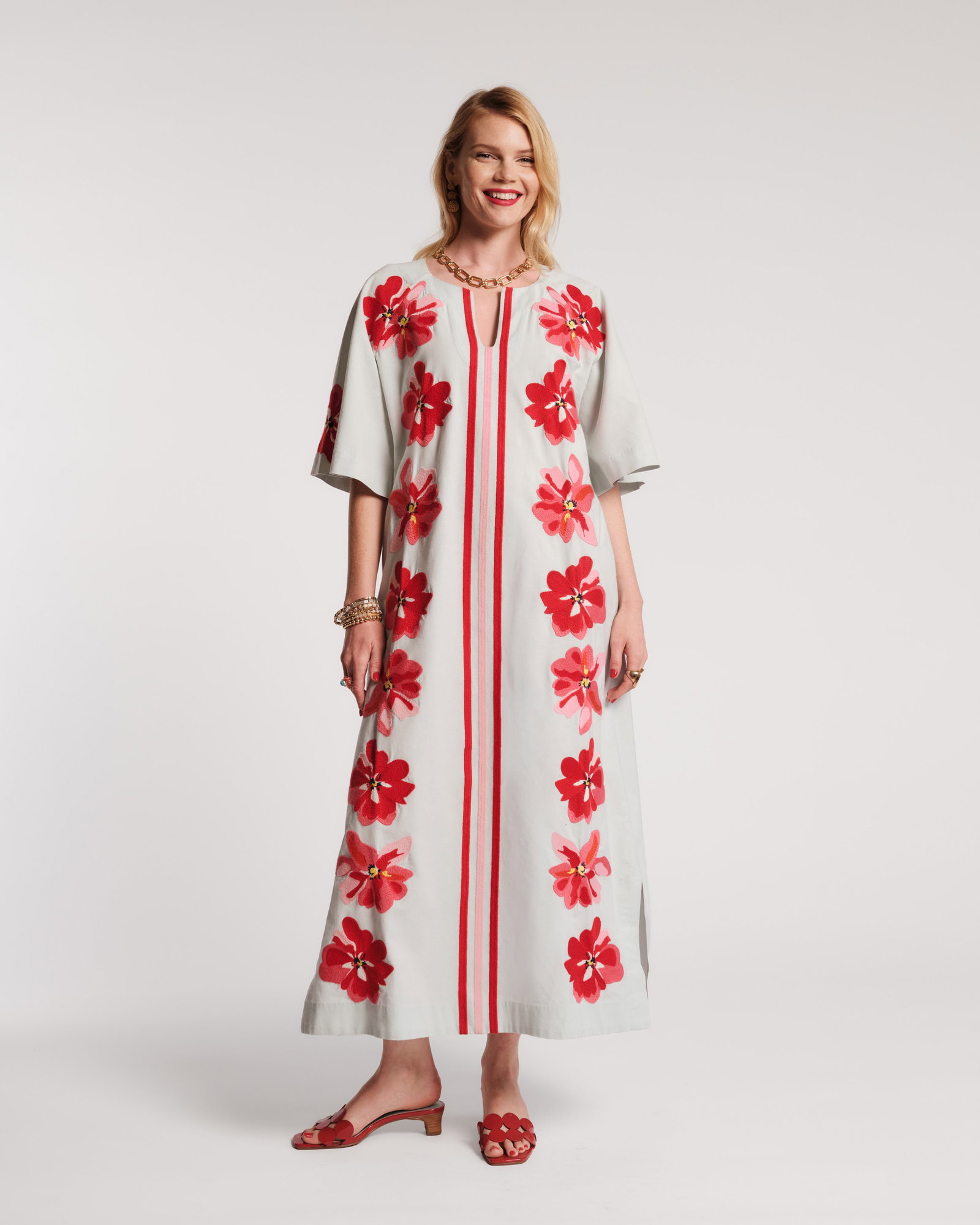 Embroidered Charming Caftan 